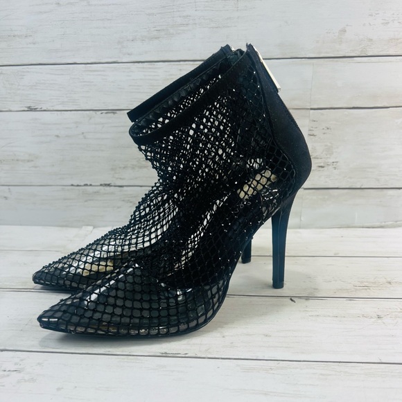 Charles By Charles David Afterhours Rhinestone Mesh Bootie Size 7M High … - Picture 4 of 11